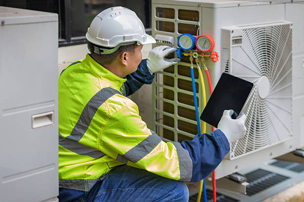 Professional Ac Installation technician working in Milburn, OK